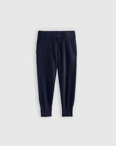 Quince Kids' Washable Cashmere Jogger In True Navy
