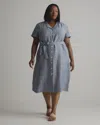 Quince Women's 100% European Linen Button Front Dress