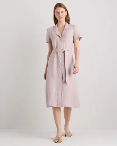 Quince Women's 100% European Linen Button Front Dress