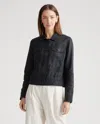 Quince Women's 100% European Linen Jacket In Black