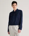 QUINCE WOMEN'S 100% EUROPEAN LINEN JACKET