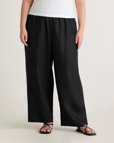 Quince Women's 100% European Linen Pants In Black