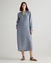 Quince Women's 100% European Linen Popover Maxi Dress