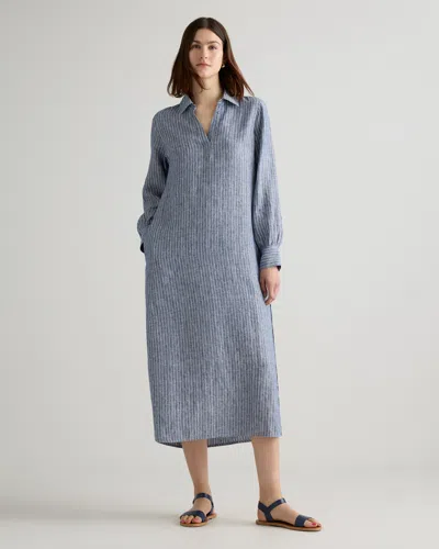 Quince Women's 100% European Linen Popover Maxi Dress