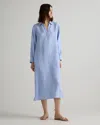 Quince Women's 100% European Linen Popover Maxi Dress