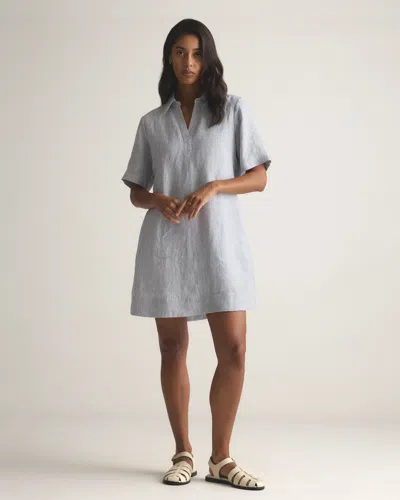 Quince Women's 100% European Linen Popover Mini Dress