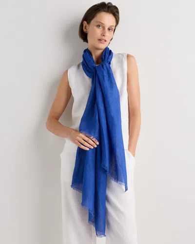 Quince Women's 100% European Linen Scarf In Gray