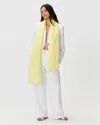 Quince Women's 100% European Linen Scarf In Yellow
