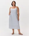 Quince Women's 100% European Linen Scoop Neck Midi Dress