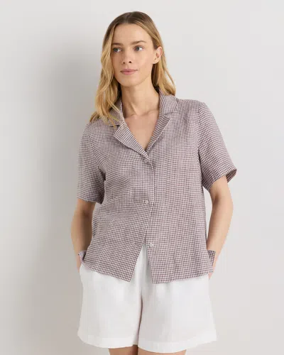 Quince Women's 100% European Linen Short Sleeve Shirt