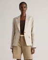 Quince Women's 100% European Linen Structured Blazer In Flax
