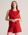 Quince Women's 100% European Linen Tank Top In Chile
