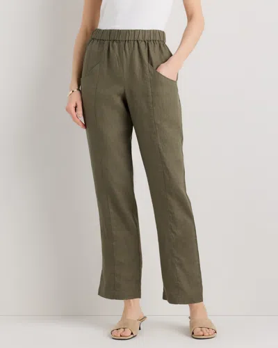 Quince Women's 100% European Linen Tapered Ankle Pants