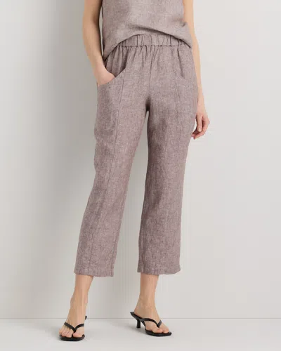 Quince Women's 100% European Linen Tapered Ankle Pants