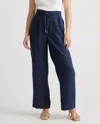 Quince Women's 100% European Linen Wide Leg Pants In Deep Navy
