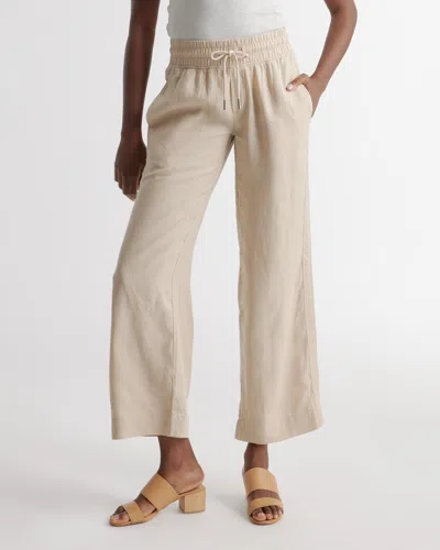 Quince Women's 100% European Linen Wide Leg Pants In Driftwood