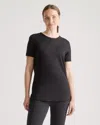 Quince Women's 100% Merino Wool All-season Base Layer T-shirt In Black