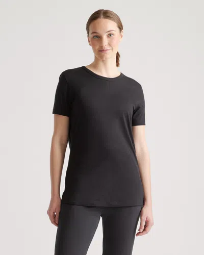 Quince Women's 100% Merino Wool All-season Base Layer T-shirt In Black