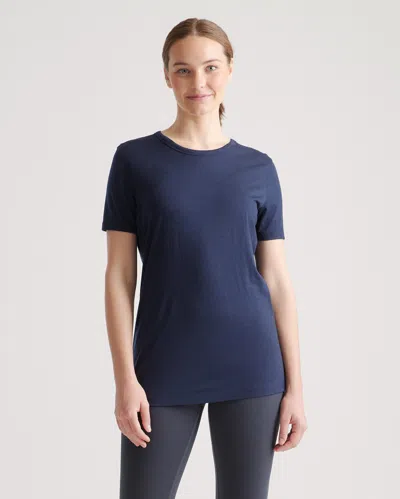 Quince Women's 100% Merino Wool All-season Base Layer T-shirt In Navy