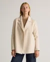 Quince Women's 100% Mongolian Cashmere Double-faced Open Blazer In Ivory Coast