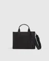 Quince Women's 100% Organic Canvas Small Crossbody Tote In Black
