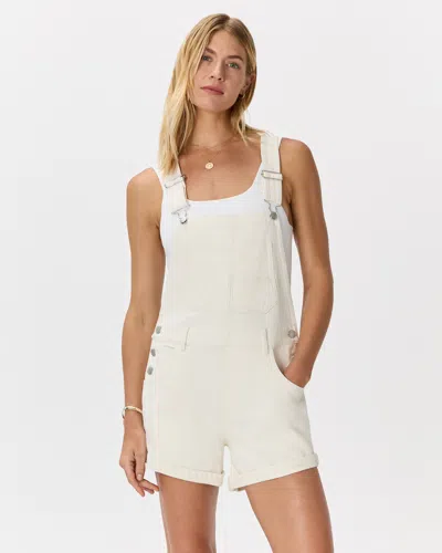 Quince Women's 100% Organic Denim Shortalls In White