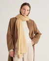 Quince Women's 100% Pashmina Wool Scarf In Beige