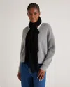 Quince Women's 100% Pashmina Wool Scarf In Black