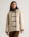 Quince Women's 100% Shearling Duffle Jacket In Cream Shearling