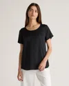 QUINCE WOMEN'S 100% WASHABLE SILK STRETCH T-SHIRT