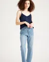 Quince Women's 100% Washable Silk Stretch V-neck Cami Top In Navy