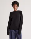 Quince Women's 100% Yak Wool Crewneck Sweater In Black