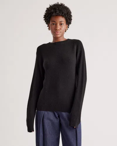 Quince Women's 100% Yak Wool Crewneck Sweater In Black