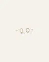 Quince Women's 14k Diamond Pave Circle Studs In Yellow Gold