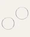 Quince Women's 14k Everyday 25mm Hoop Earrings In White Gold