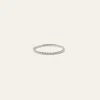 Quince Women's 14k Gold Beaded Ring In White Gold