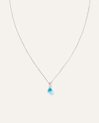 Quince Women's 14k Gold Diamond & Semi-precious Gemstone Drop Necklace In Metallic