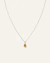 Quince Women's 14k Gold Diamond & Semi-precious Gemstone Drop Necklace In White Gold