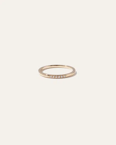 Quince Women's 14k Gold Diamond Line Ring In Yellow Gold