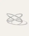 Quince Women's 14k Gold Diamond Pave Crossover Ring In White Gold