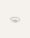 Quince Women's 14k Gold Diamond Scatter Ring In White Gold