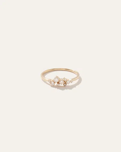 Quince Women's 14k Gold Diamond Scatter Ring In Yellow Gold