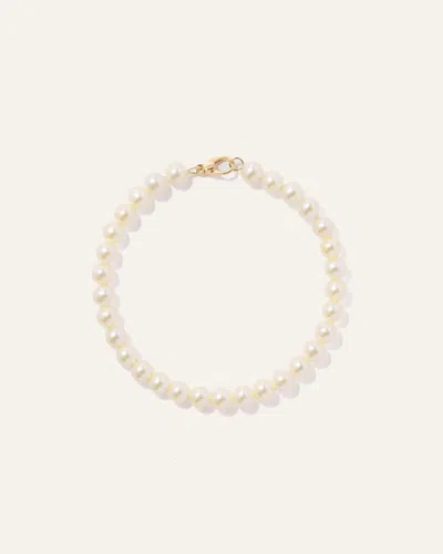 Quince Women's 14k Gold Freshwater Cultured Pearl Bracelet In Yellow