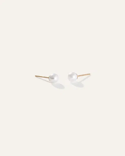 Quince Women's 14k Gold Freshwater Cultured Pearl Studs In Yellow Gold