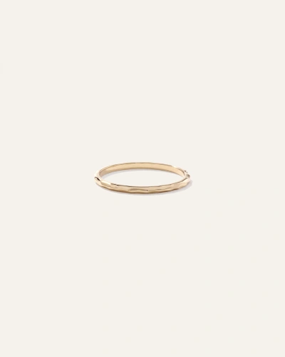 Quince Women's 14k Gold Hammered Band Rings In Yellow Gold
