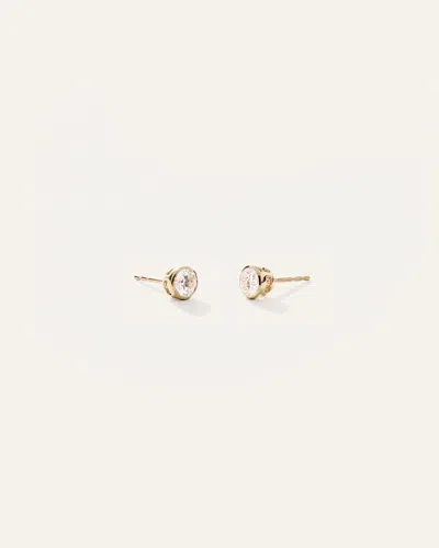 Quince Women's 14k Gold Lab Grown Diamond Bezel Studs
