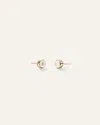 Quince Women's 14k Gold Lab Grown Diamond Bezel Studs In Yellow Gold