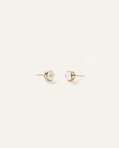 Quince Women's 14k Gold Lab Grown Diamond Bezel Studs