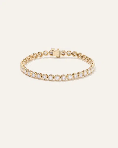 Quince Women's 14k Gold Lab Grown Diamond Bezel Tennis Bracelet