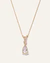 Quince Women's 14k Gold Lab Grown Diamond Round & Pear Drop Necklace In Gold